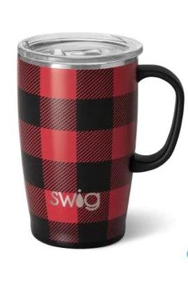 Swig, Buffalo Plaid 22 oz Travel Mug