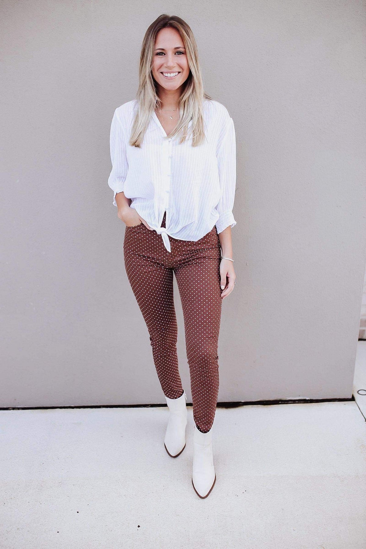 Polka Dots and Skinny Jeans